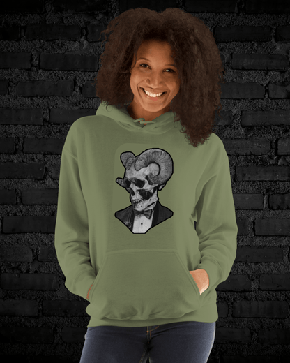 Sudadera con Capucha – Calavera Gótica Halloween