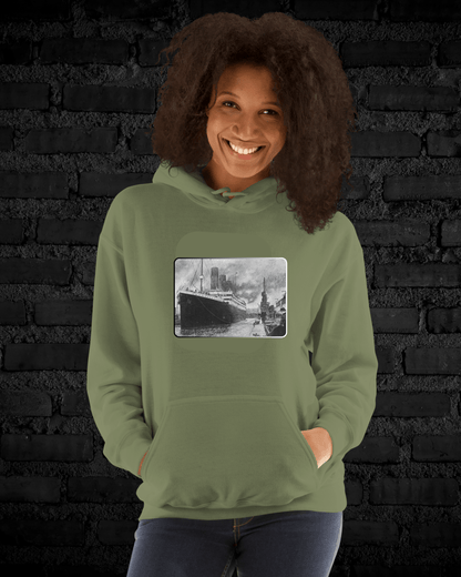 Sudadera con Capucha – Titanic, Arte Blanco y Negro