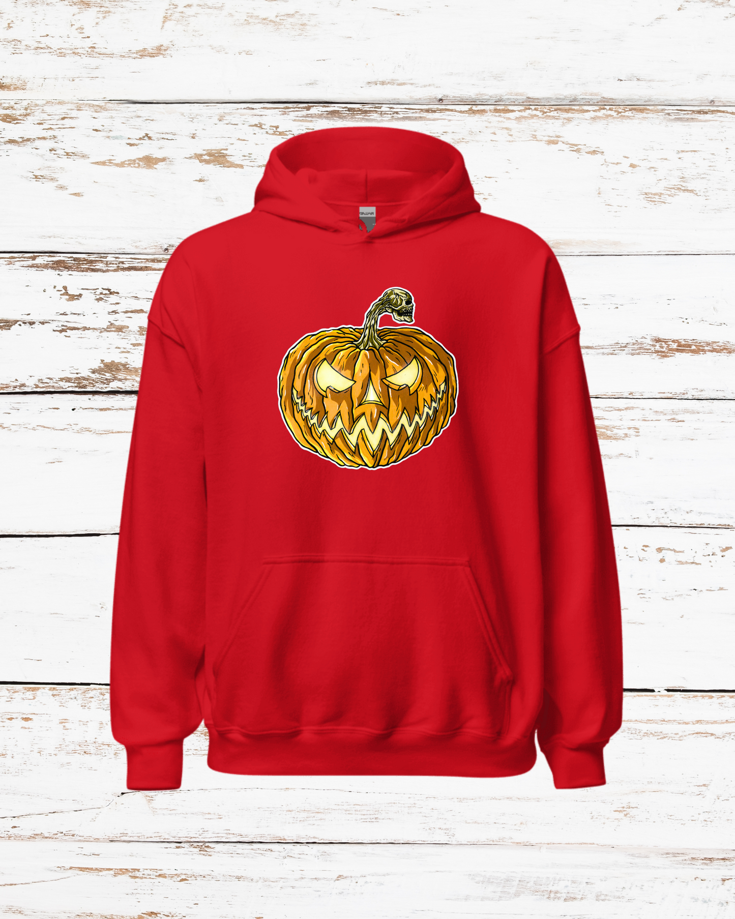 Sudadera con Capucha – Calabaza, Diseño Gótico