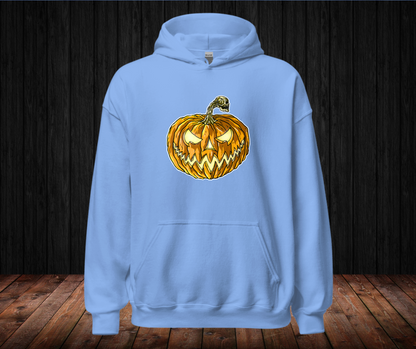 Sudadera con Capucha – Calabaza, Diseño Gótico
