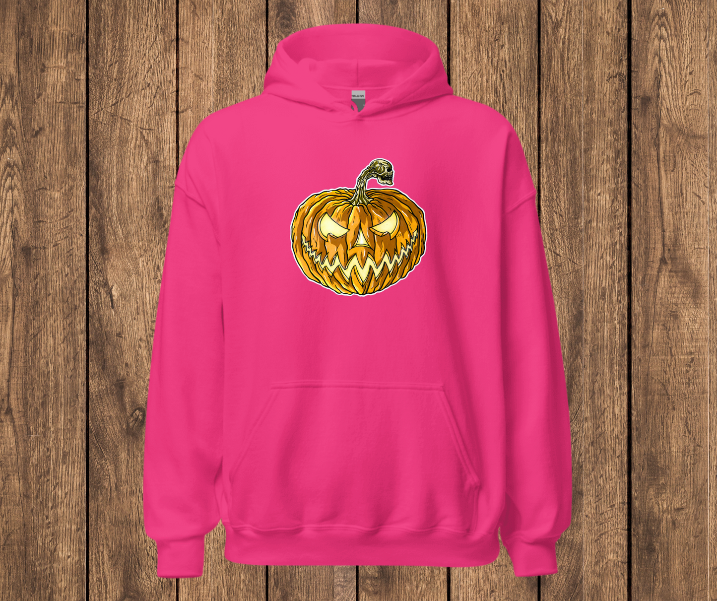 Sudadera con Capucha – Calabaza, Diseño Gótico