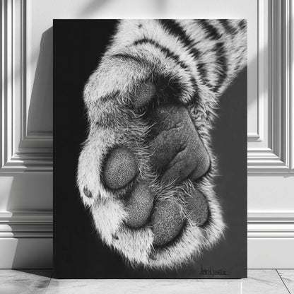 Poster decorativo de un dibujo a lápiz a carboncillo para decoración de interiores.